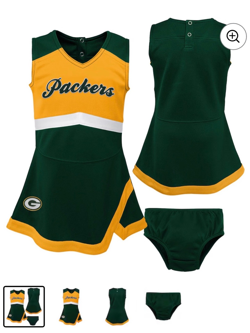NFL Green Bay Packers Cheer Outfit